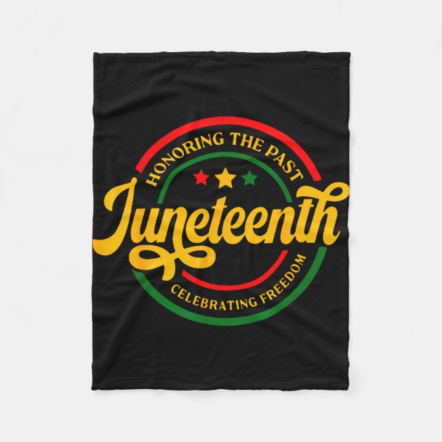 Couverture Polaire Honorer le passé Juneteenth célébrant la liberté  (Devant)
