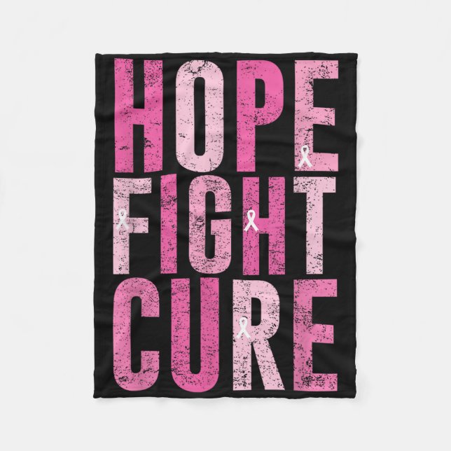 Couverture Polaire Hope Fight Cure Breast Cancer Awareness Design T (Devant)