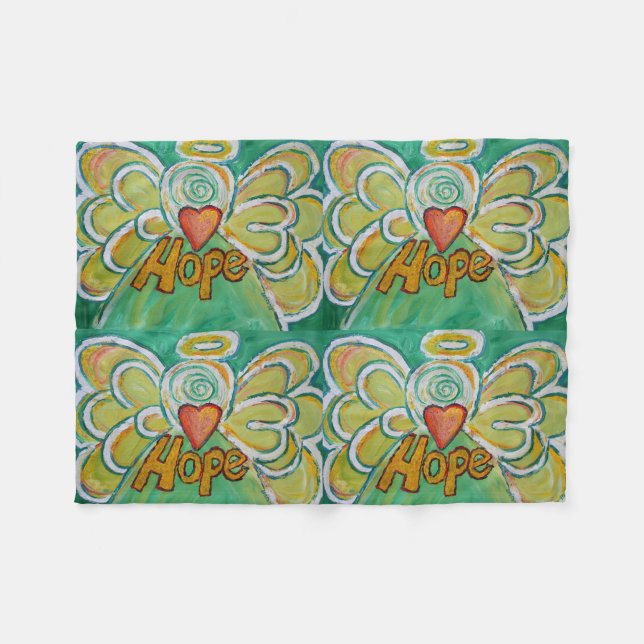 Couverture Polaire Hope Guardian Angel Art Custom Fleece Blanket (Devant (Horizontal))