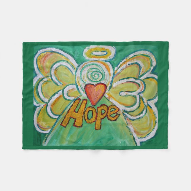 Couverture Polaire Hope Guardian Angel Art Custom Fleece Blanket (Devant (Horizontal))
