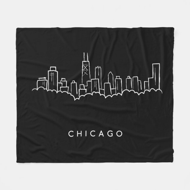 Couverture Polaire Horizon de Chicago (Devant (Horizontal))