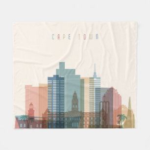 Couverture Polaire Horizon de ville de Cape Town, Afrique  