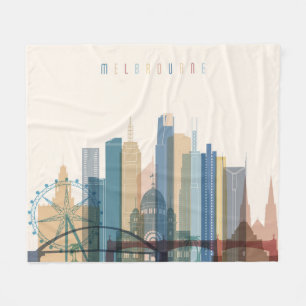 Couverture Polaire Horizon de ville de Melbourne, Australie  
