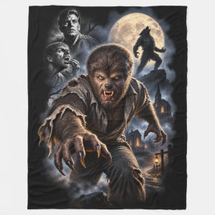 Couverture Polaire Horreur Classique de Loup-Garou