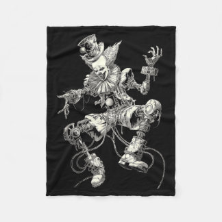 Couverture Polaire Horreur de clown sinistre terrifiant