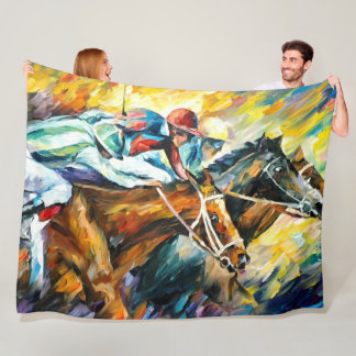 Couverture Polaire Horse Racing XL Fleece Blanket