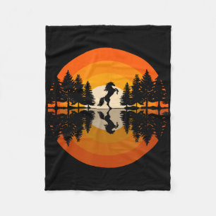 Couverture Polaire Horse Riding Forest Nature Sunset