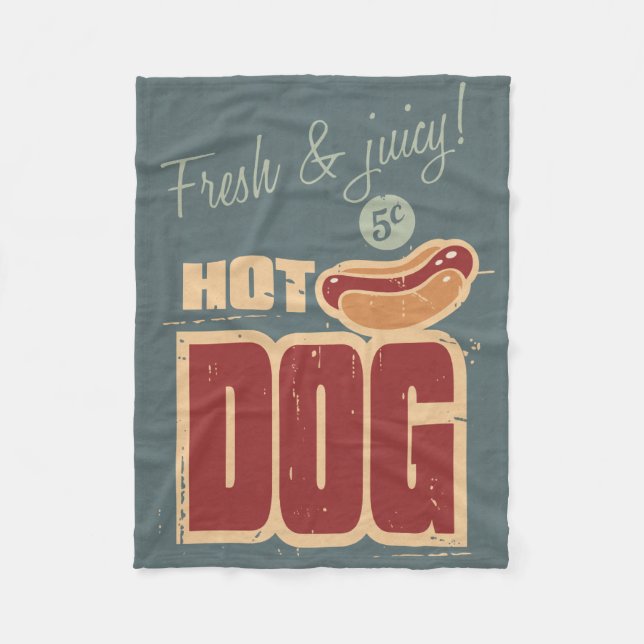 Couverture Polaire Hot-dog (Devant)