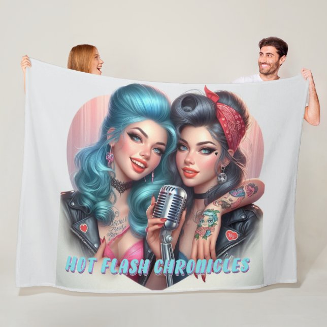 Couverture Polaire Hot Flash Chronicles Retro Diva Fleece Jeter (En situation)
