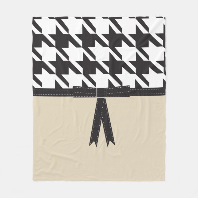 Couverture Polaire Houndstooth moderne (Devant)