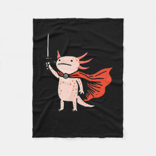 Couverture Polaire Hourra Chevalier Axolotl Citation de Mème d'Épée D