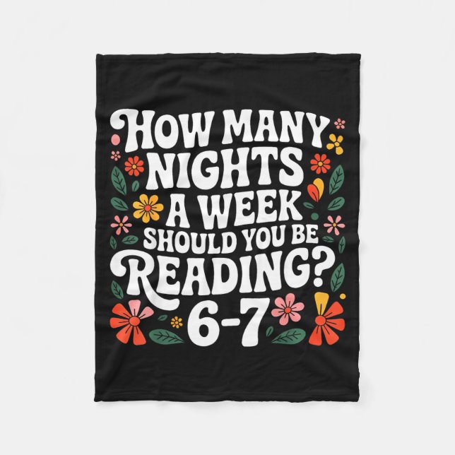 Couverture Polaire How Many Nights A Week Should You Be Reading 67 Me (Devant)