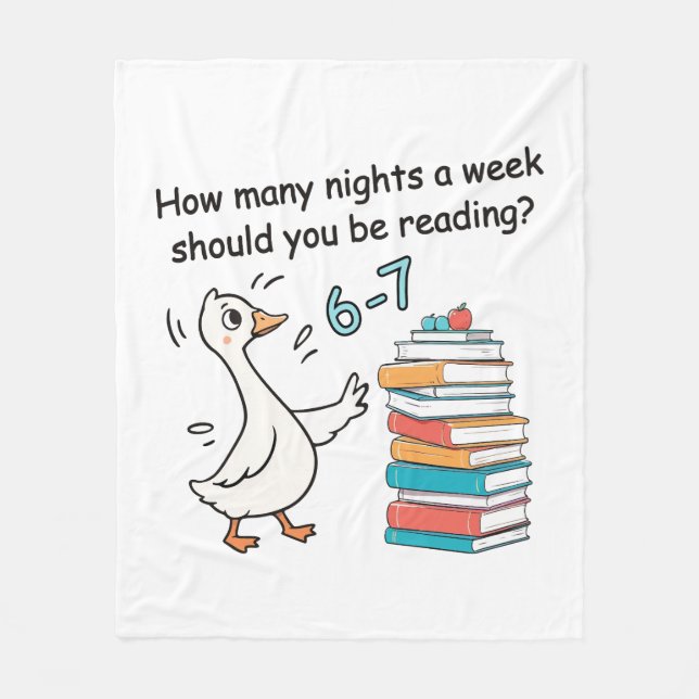 Couverture Polaire How Many Nights a Week Should You Be Reading 6-7 (Devant)