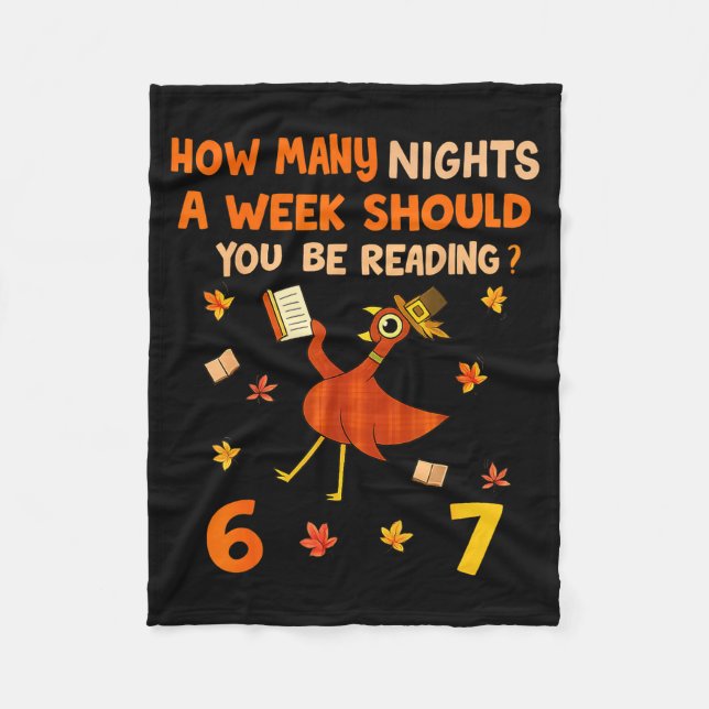 Couverture Polaire How Many Nights A Week Should You Be Reading 6–7 T (Devant)