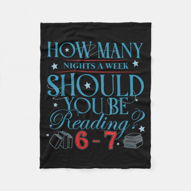 Couverture Polaire How Many Nights A Week Should You Be Reading 6–7 T (Devant)