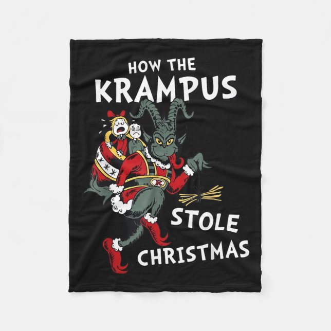 Couverture Polaire How The Krampus Stole Christmas  (Devant)