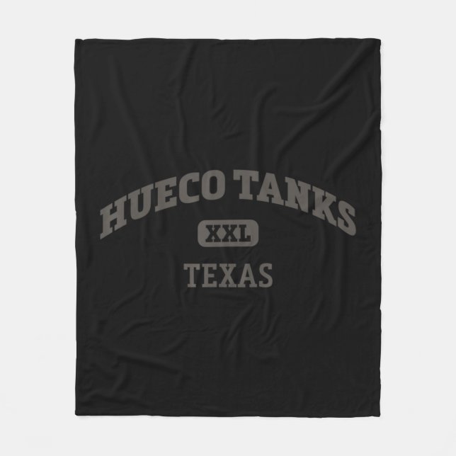 Couverture Polaire Hueco Tanks College Style Rock Climbing Area Desig (Devant)