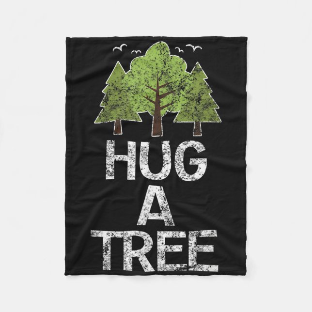 Couverture Polaire Hug Arbre Arbre Hug Terre Jour Arbor (Devant)