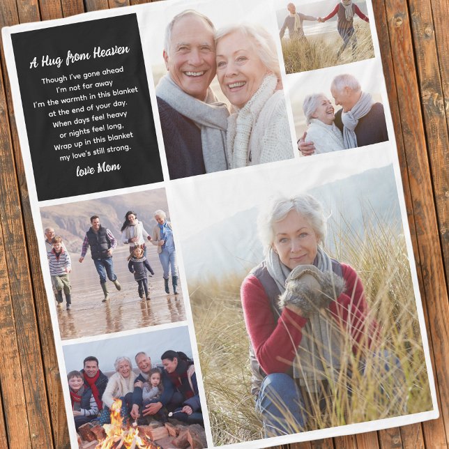 Couverture Polaire Hug Du Ciel Photo Collage Sympathie (Créateur téléchargé)