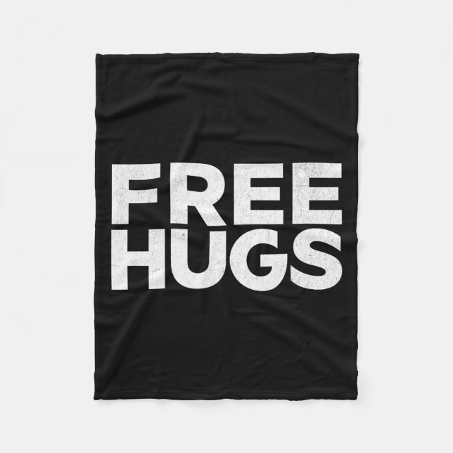 Couverture Polaire Hugs Tee - Funny Hugs  (Devant)