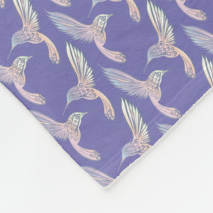Couverture Polaire Hummingbirds pourpres I