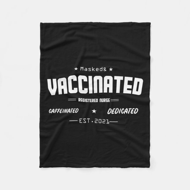 Couverture Polaire Humour amusant vacciné Citation graphique Nu enreg (Devant)