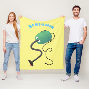 Couverture Polaire Humour de dessin animé de l'aspirateur mignon
