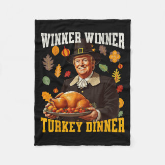 Couverture Polaire Humour Drôle Trump Gagnant Dîner Dîner Turquie