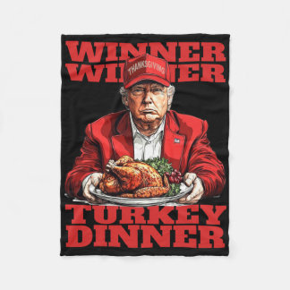 Couverture Polaire Humour Drôle Trump Gagnant Gagnant Dîner de dinde