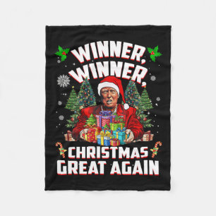 Couverture Polaire Humour Drôle Trump gagnant Noël Grand Ag