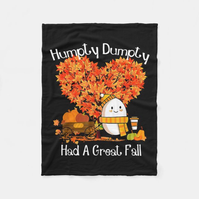 Couverture Polaire Humpty Dumpty A Eu Une Grande Automne Feuilles D'A (Devant)