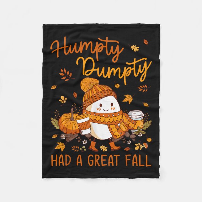 Couverture Polaire Humpty Dumpty Had A Great Fall Thanksgiving Autumn (Devant)
