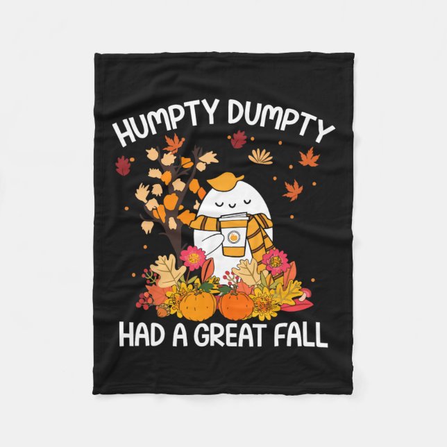 Couverture Polaire Humpty Funny Dumpty A Eu Une Grande Chute Heureuse (Devant)