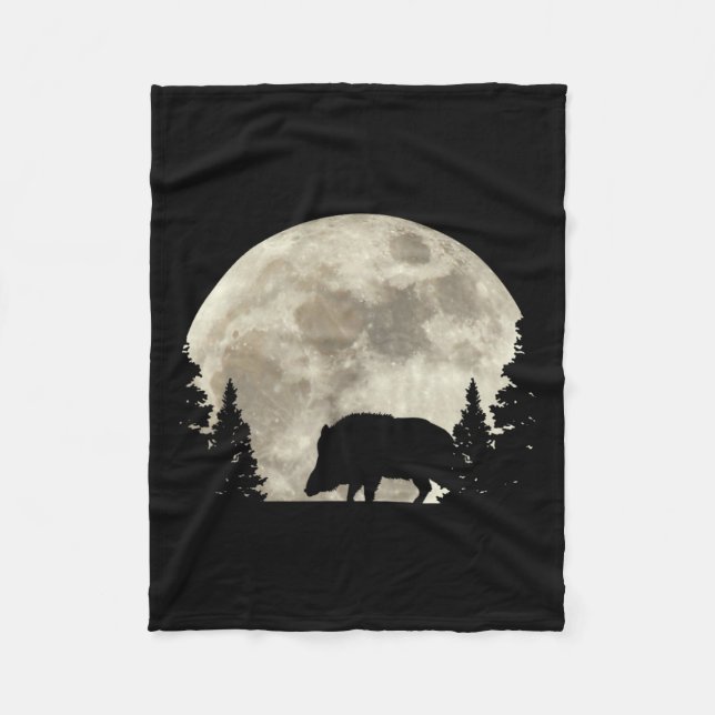 Couverture Polaire Hunter Wild Boar Keiler Wildsau Chasse Hunter (Devant)