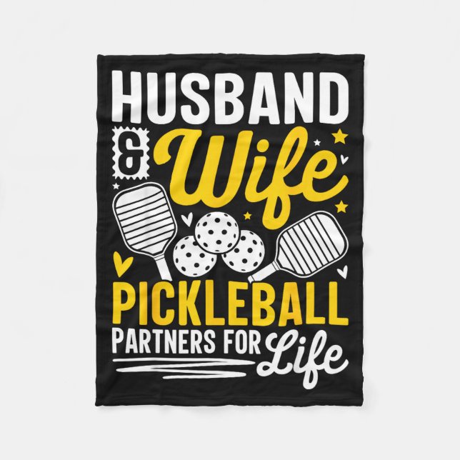 Couverture Polaire Husband &amp; Wife Valentines Day Couple Ckleball  (Devant)