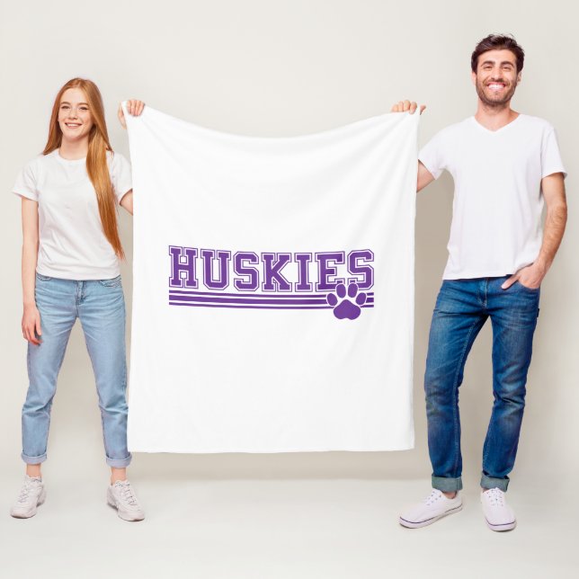 Couverture Polaire Huskie Fleece Blanket (En situation)
