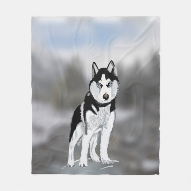 Couverture Polaire Husky de Sibérie (Devant)