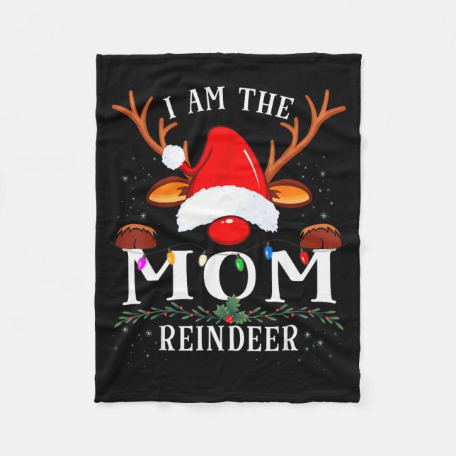 Couverture Polaire I Am The Mom Reindeer Christmas Family  (Devant)