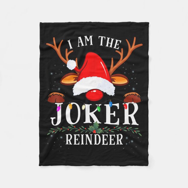 Couverture Polaire I Am The Reindeer Christmas Family  (Devant)