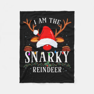 Couverture Polaire I Am The Snarky Reindeer Christmas Family 