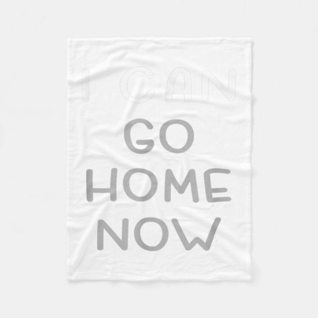 Couverture Polaire I Can Go Home Now Motivational Workout  (Devant)
