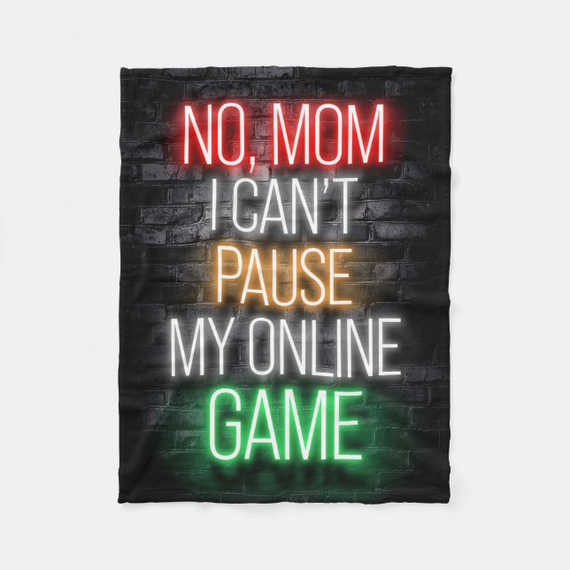 Couverture Polaire I Can Not Pause My Online Game (Devant)
