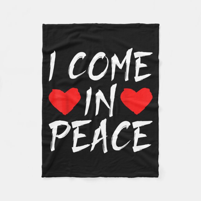Couverture Polaire I Come In Peace Funny Tee Valentine's Day Couple M (Devant)