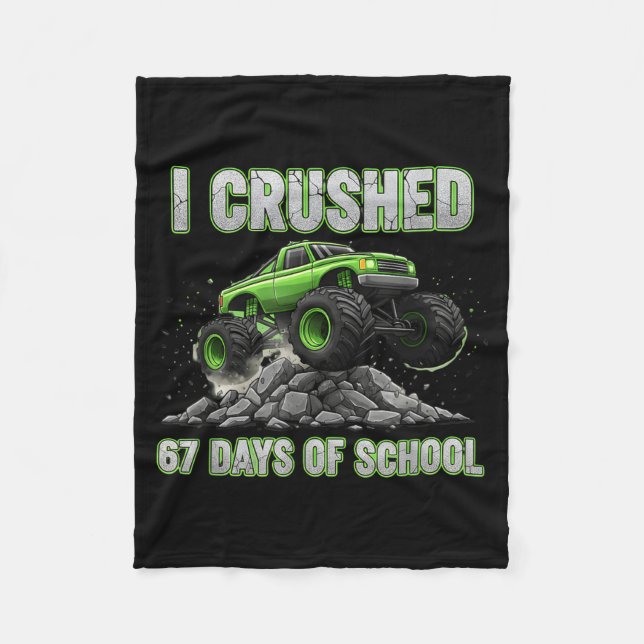 Couverture Polaire I Crushed 67 Days Of School 6 7 Meme Funny Six Sev (Devant)