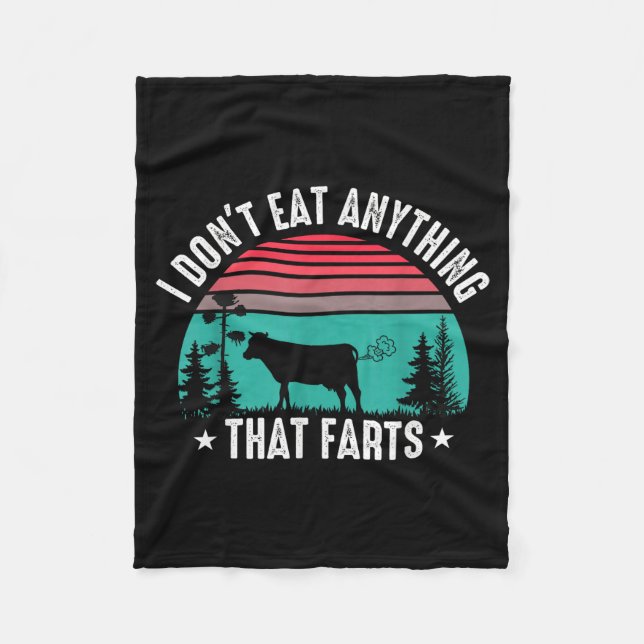 Couverture Polaire I Don't Eat Anything That Farts  (Devant)