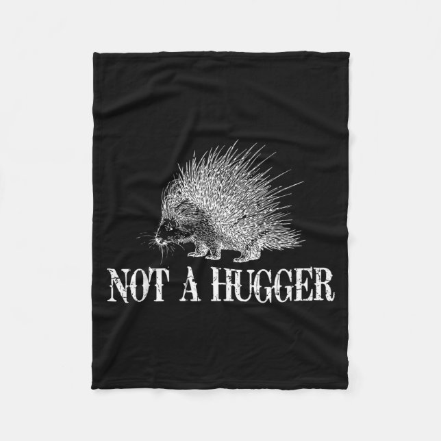 Couverture Polaire I Don't Hug Apparel Funny Introvert Rcune Tee - Un (Devant)