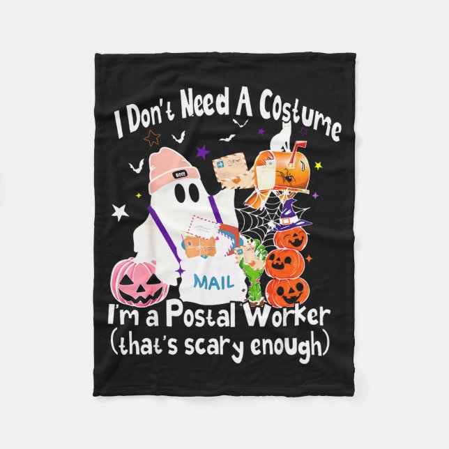 Couverture Polaire I Don't Need A Costume I'm A Stal Worker Ghost Hal (Devant)