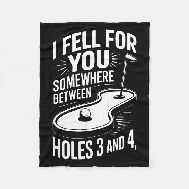 Couverture Polaire I Fell For You Somewhere Holes 3 And 4 Mini Golf  (Devant)