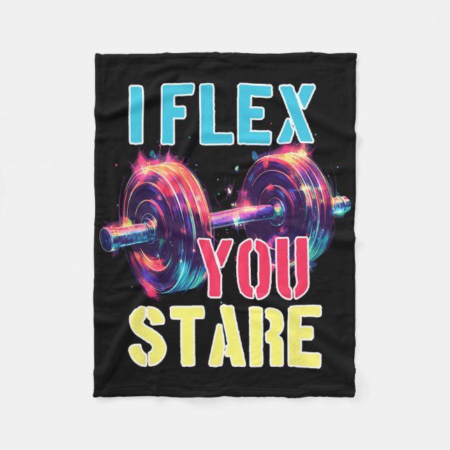 Couverture Polaire I Flex You Stare (Devant)