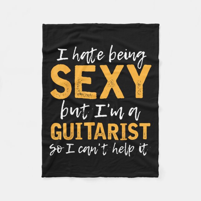 Couverture Polaire I Hate Being Y But I'm A Guitarist So I Can't Help (Devant)